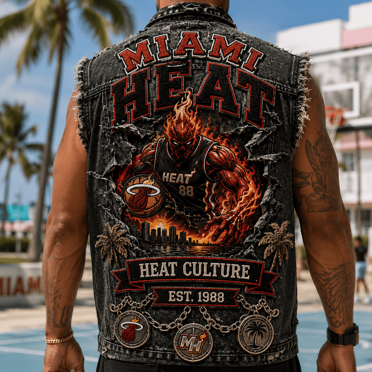 MMH PREMIUM DENIM VEST NVH