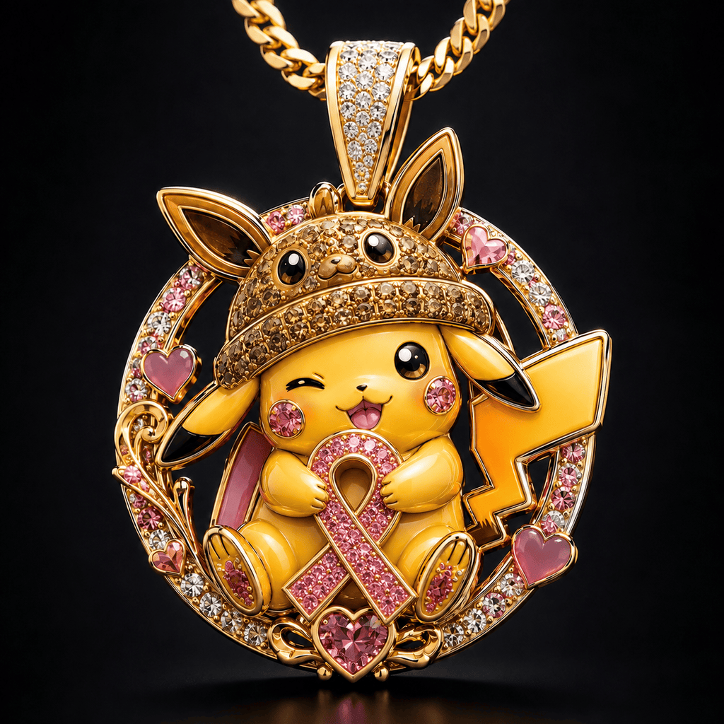 PKM Solid Gold Chain with Diamond Pendant PDL