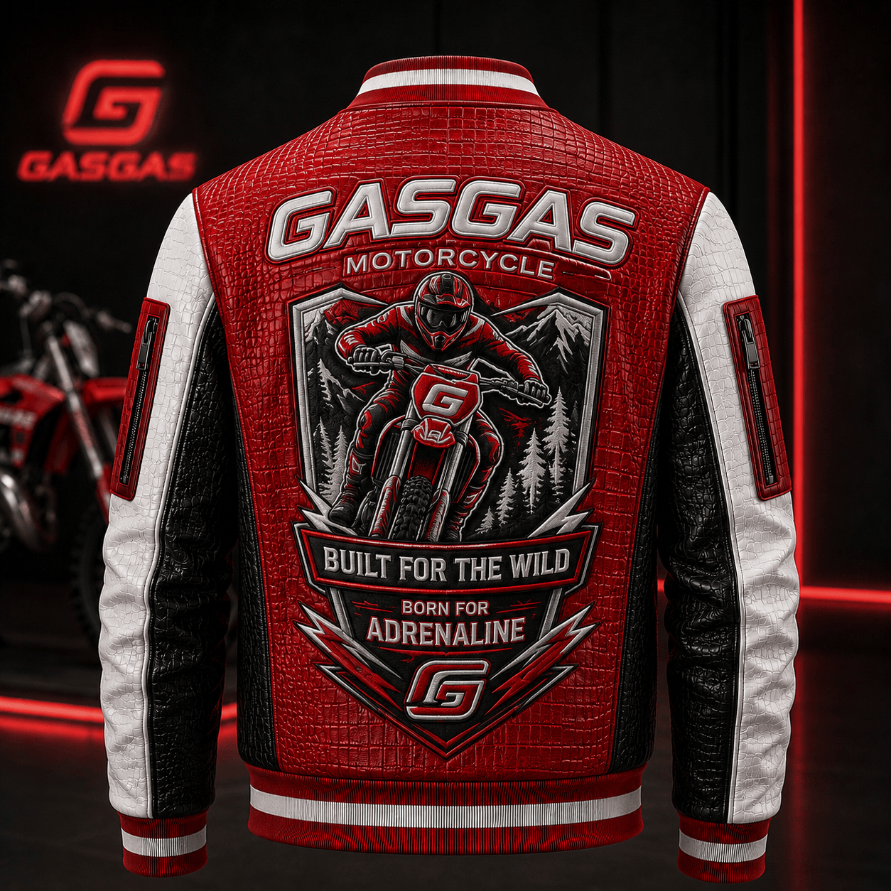 Premium GAS Leather Zipper Jacket TNSM