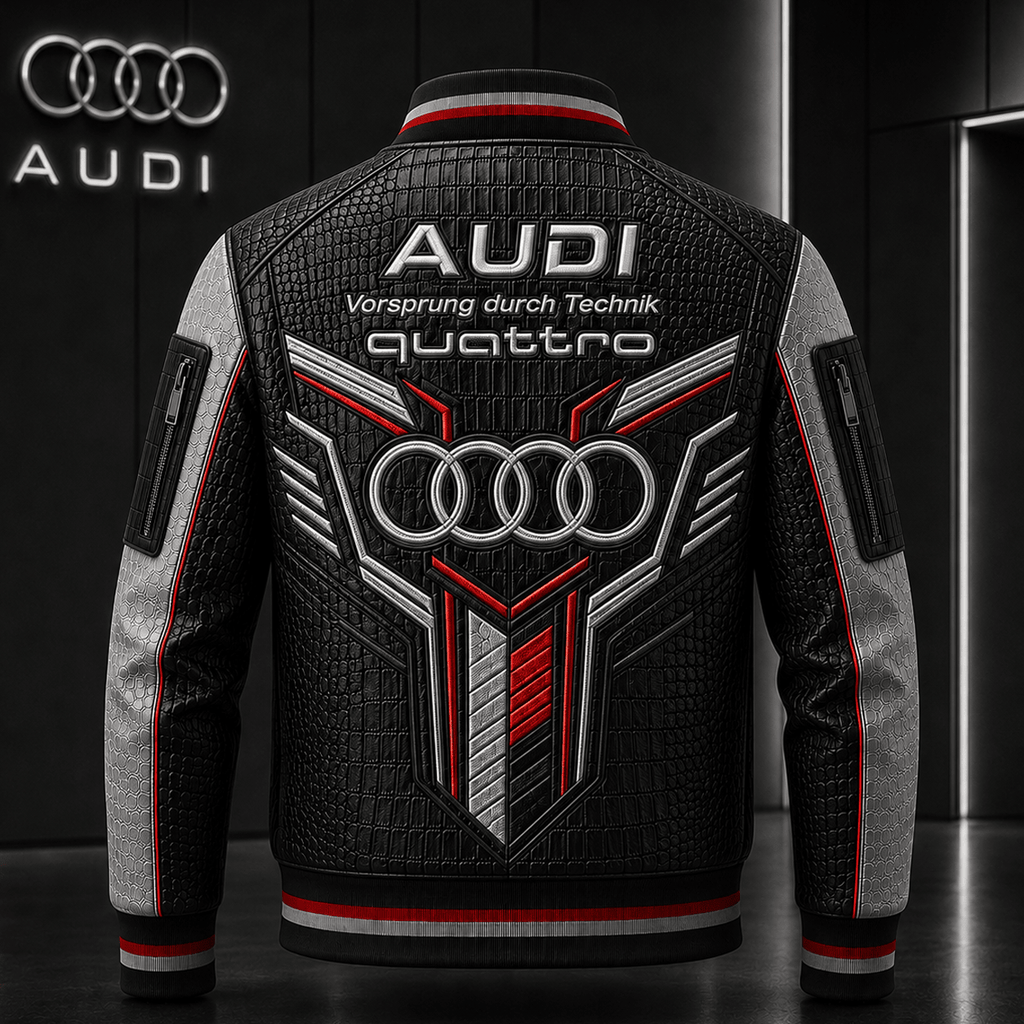 Premium AUD Leather Zipper Jacket TNSM