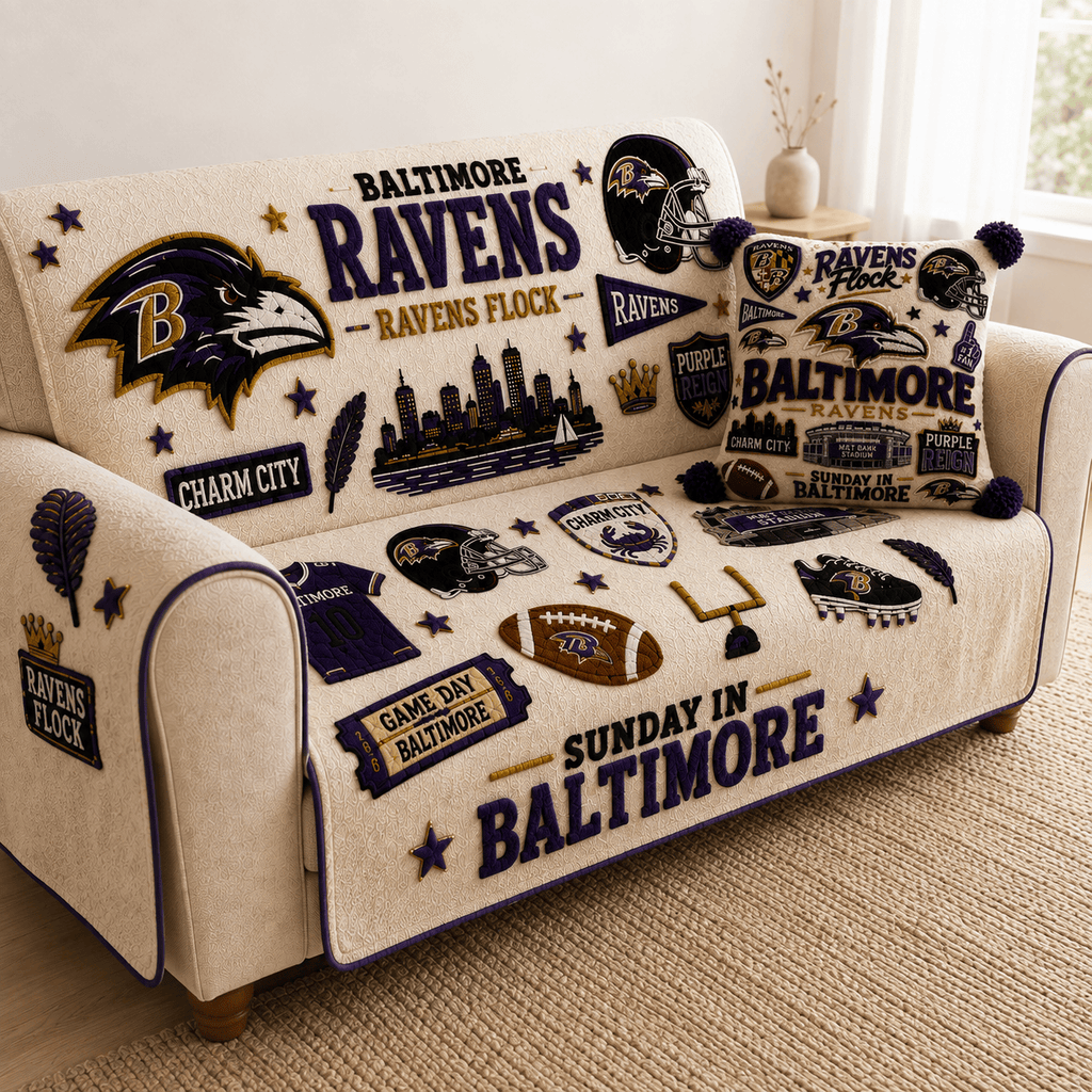 BTR Tufted Sofa Cover & Pillow Set DNBN